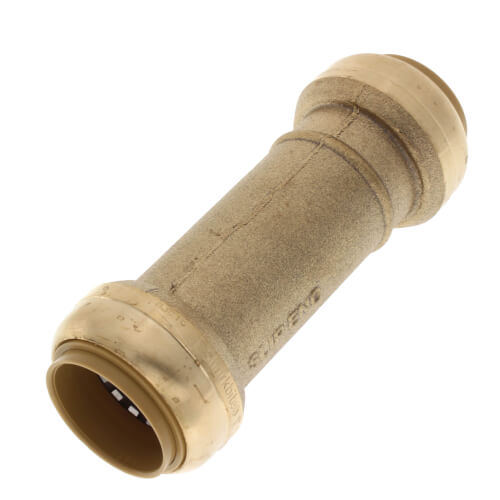 SHARKBITE Sharkbite U3020LF Coupling Slip Coupling 1in Push-Fit Brass