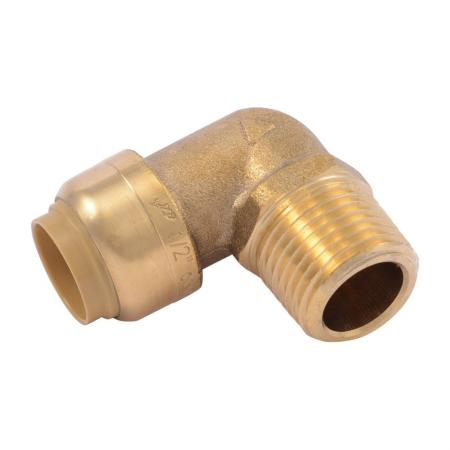 SHARKBITE SharkBite U280LF 90 Degree Swivel Elbow, 1/2 Inch Tube Size