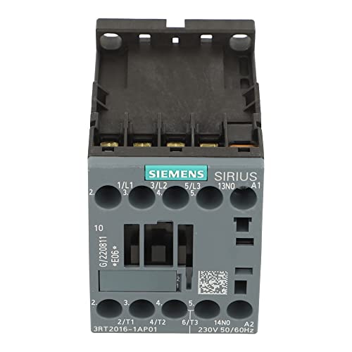 SIEMENS Siemens 3RT2016-1AP01 Contactor S00 9A 230VAC 1NO