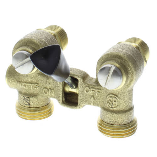 WATTS Watts 0006643 Series 2-M2 Duo-Cloz 1/2 in. Male Threaded Brass Washing Machine Shut-Off Valve