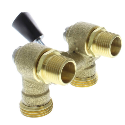 WATTS Watts 0006643 Series 2-M2 Duo-Cloz 1/2 in. Male Threaded Brass Washing Machine Shut-Off Valve