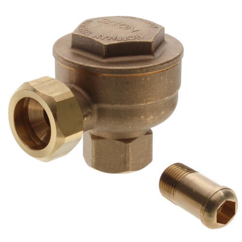 HOFFMAN SPECIALTY Hoffman 401542 17C-AS-2-25 Angle Thermostatic Trap 1/2 Inch Short Nipple