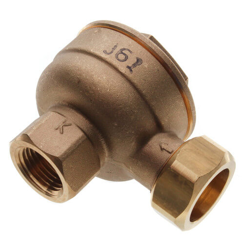 HOFFMAN SPECIALTY Hoffman 401542 17C-AS-2-25 Angle Thermostatic Trap 1/2 Inch Short Nipple