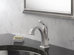 DELTA FAUCET Delta Faucet 551-SS-DST Dryden Single Hole Bathroom Faucet Brushed Nickel