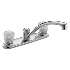 DELTA FAUCET Delta Faucet 2102LF Classic Two-Handle Kitchen Faucet Chrome