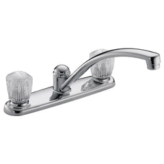 DELTA FAUCET Delta Faucet 2102LF Classic Two-Handle Kitchen Faucet Chrome