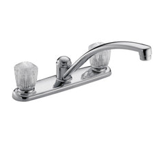 DELTA FAUCET Delta Faucet 2102LF Classic Two-Handle Kitchen Faucet Chrome