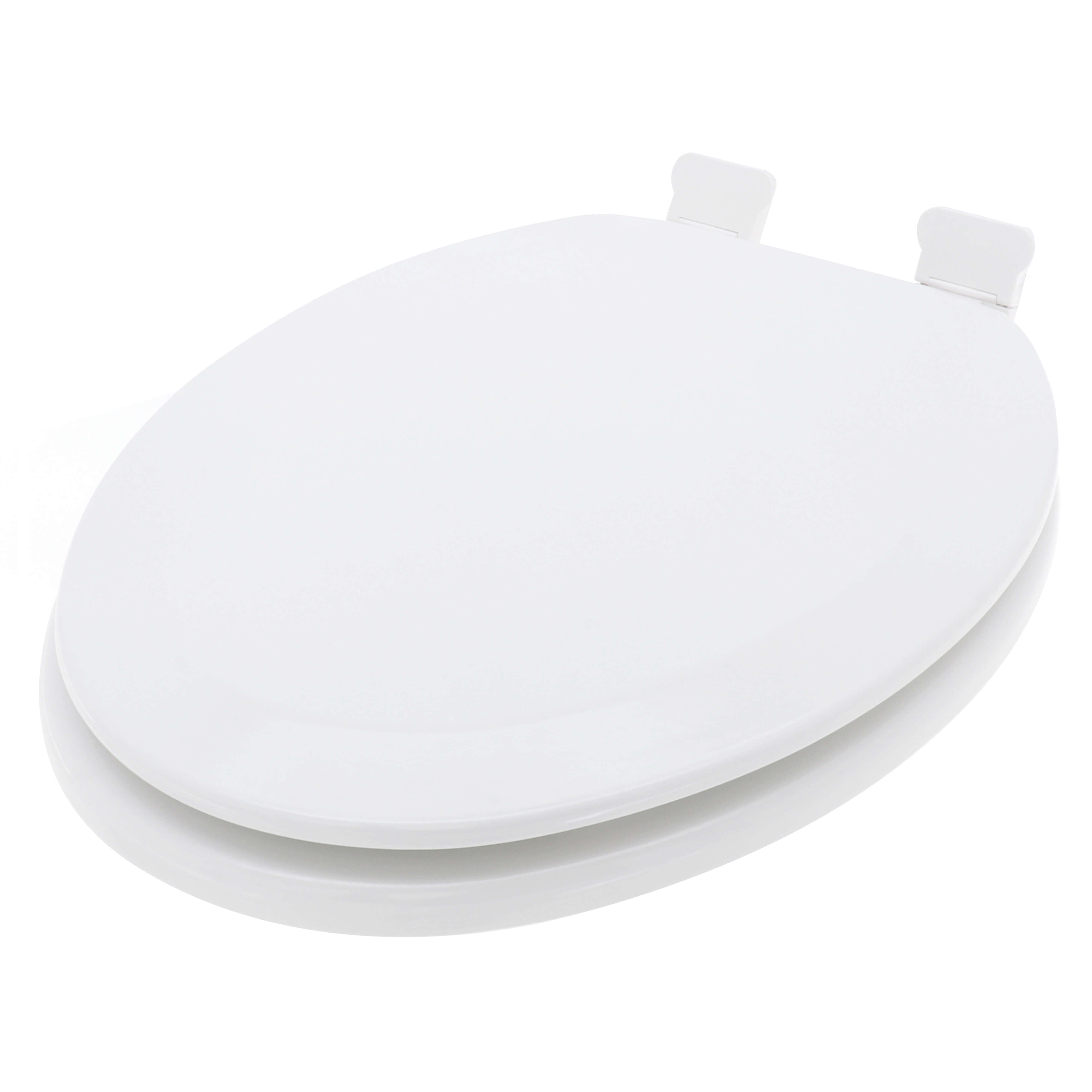 JONES STEPHENS Jones Stephens C014WDS00 Comfort Elongated Closet Front Toilet Seat with Cover in White
