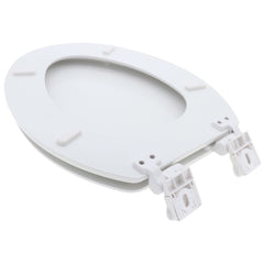Jones Stephens C014WDS00 Comfort Elongated Closet Front Toilet Seat with Cover in White