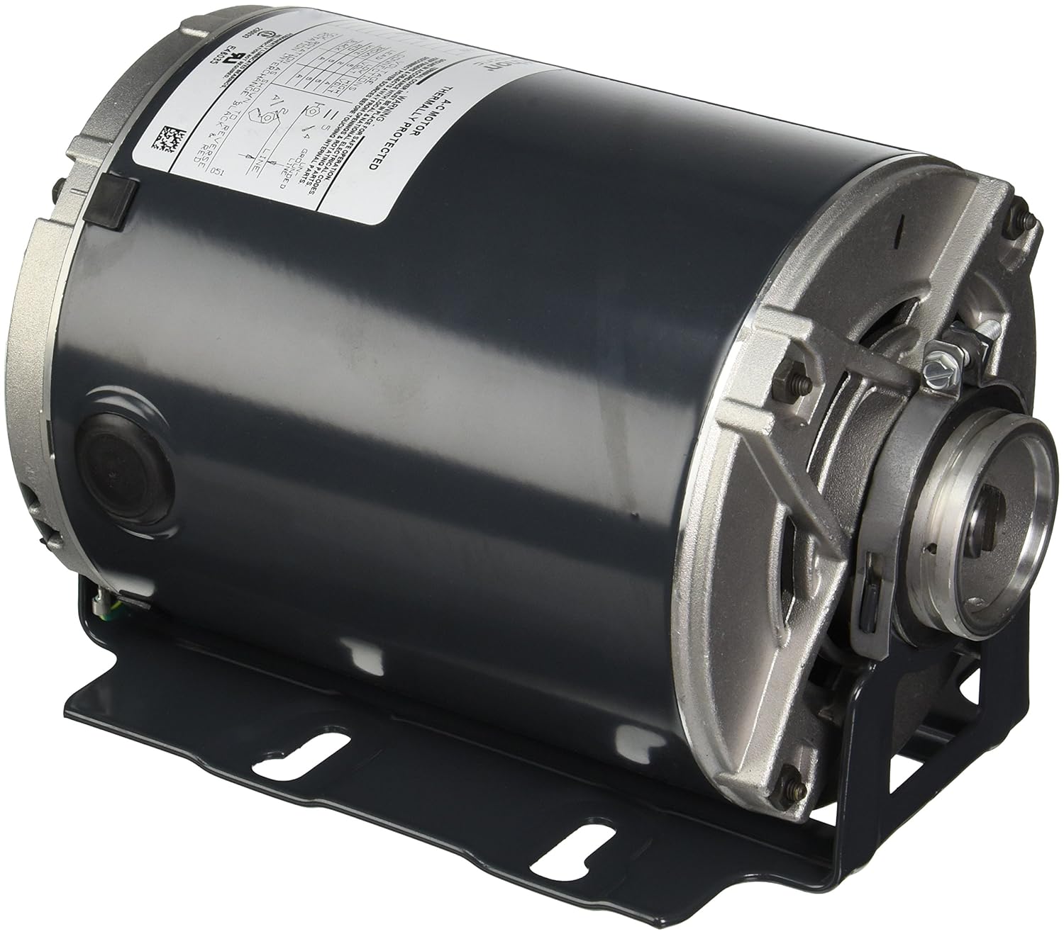 MARATHON MOTORS Marathon MH684 48Y Frame Open Drip Proof 5KH36MNA445X Carbonator Pump Motor, 1/2 hp, 1800/1500 RPM, 100-120/200-240 VAC, 1 Split Phase, 2 Speeds, Ball Bearing, Rigid Base
