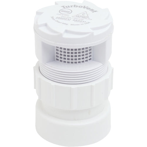 SIOUX CHIEF Sioux Chief 250-122PB TurboVent 1-1/2 in. 160 DFU ABS Air Vent in White