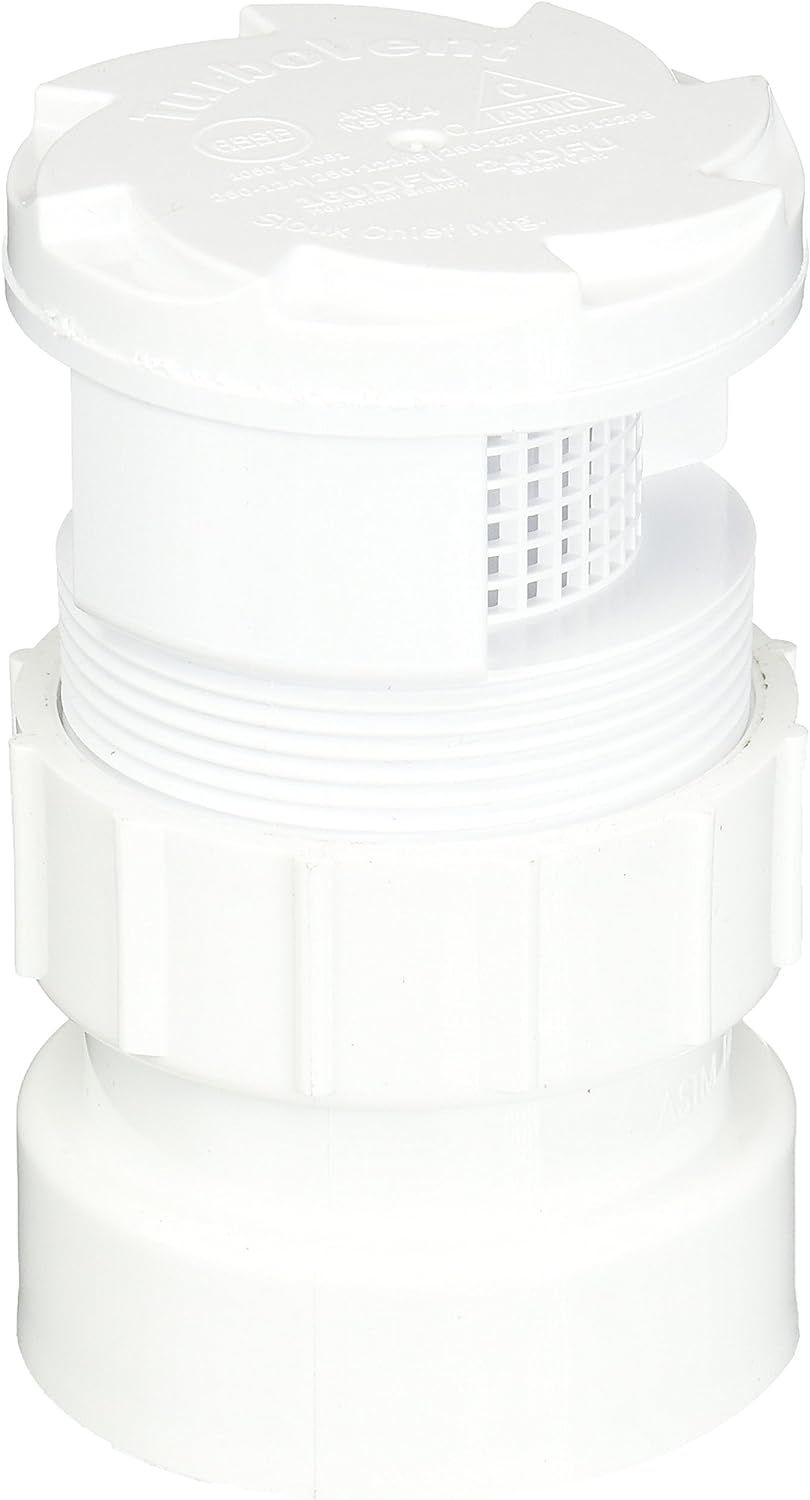 SIOUX CHIEF Sioux Chief 250-122PB TurboVent 1-1/2 in. 160 DFU ABS Air Vent in White