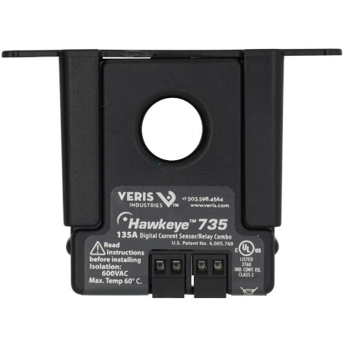 VERIS Veris H-735 Current Switch and SPST Relay 1-135A Adjustable