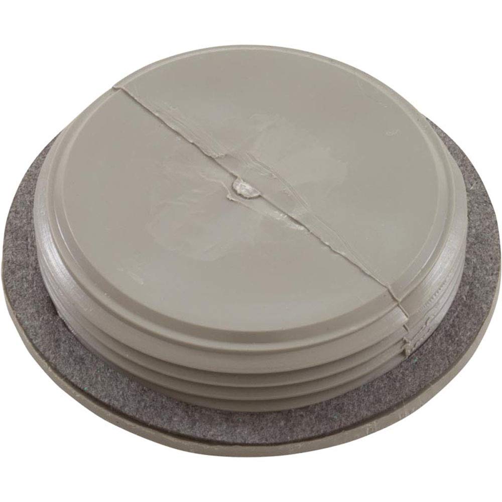WATERWAY PLASTICS Waterway Plastics 400-4147 Flush Plug 1.5 Inch With Gasket Gray