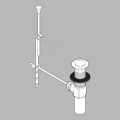 DELTA FAUCET Delta Faucet RP5651RB 1-1/4 in. Pop-Up Drain Assembly in Venetian Bronze