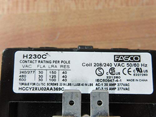 PRECISION ELECTRIC MOTOR SALES PEMS H230C 2 Pole 30 Amp 240 Coil Voltage Contactor