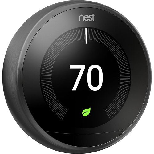 GOOGLE NEST Google Nest T3016US Learning Thermostat 3rd Gen Black