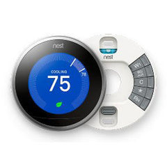 GOOGLE NEST Google Nest T3016US Learning Thermostat 3rd Gen Black