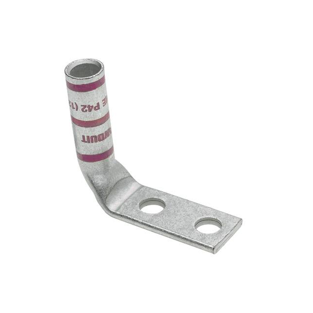 PANDUIT Panduit LCC6-14BWF-L Pan-Lug 2-Hole Compression Lug (6 AWG / 2-Hole / 90 Degree)