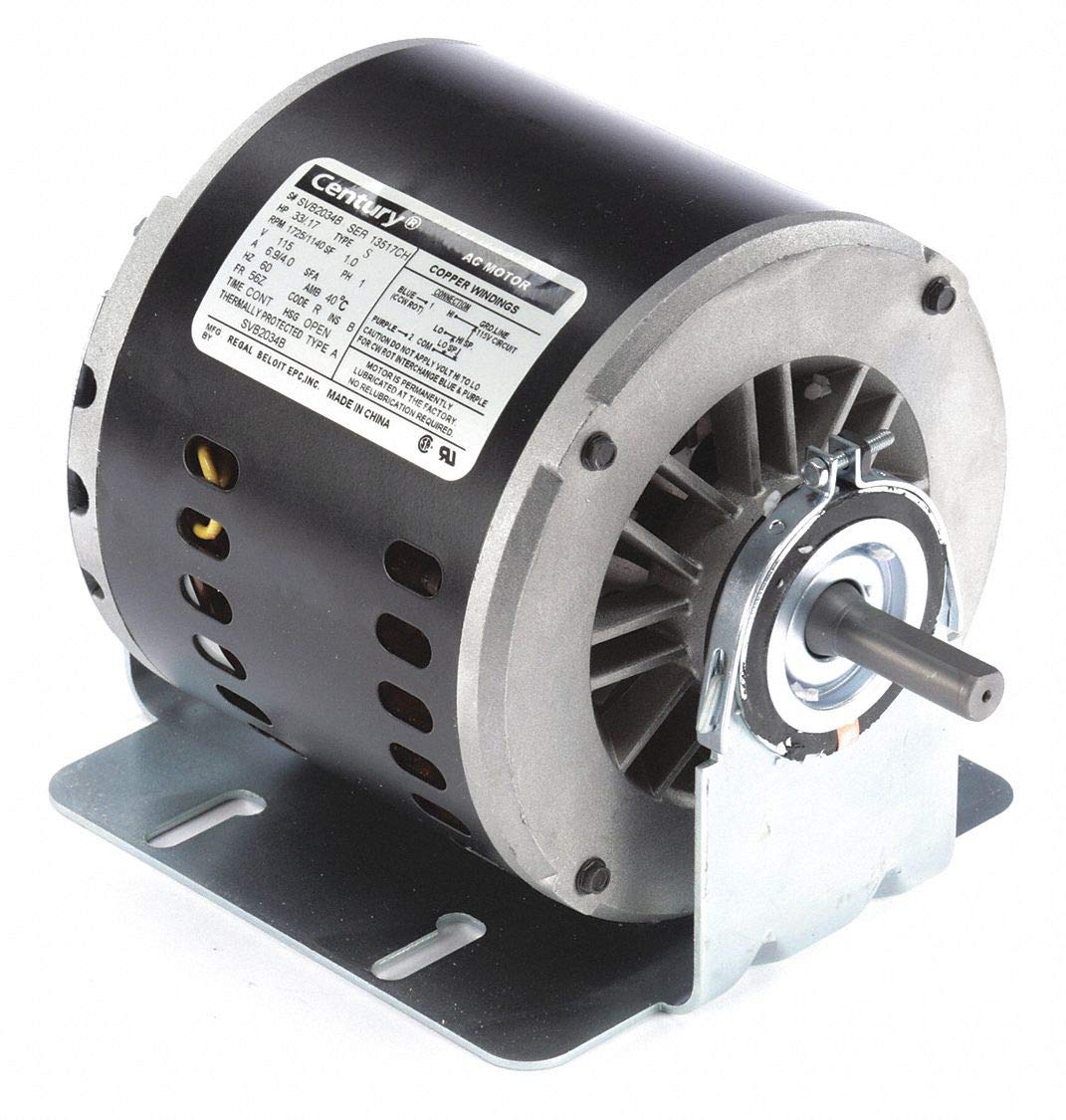 CENTURY MOTORS SVB2034B SPLIT PHASE MOTORS