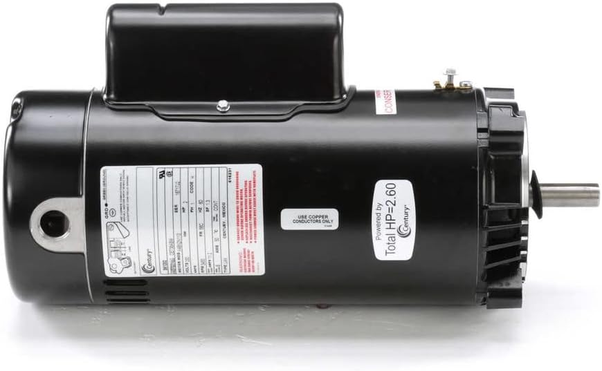 CENTURY MOTORS Century SK1202 Pool Pump Motor Capacitor-Start/Run 2 HP 56C Frame