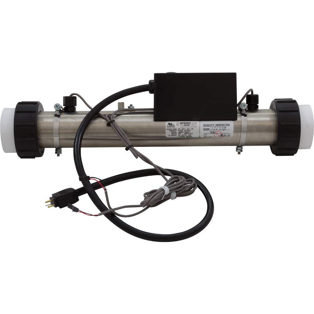 HYDROQUIP HydroQuip 48-PS55-SB Flo-Thru Heater 5.5 kW 230v 30 Cord