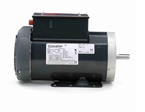 MARATHON MOTORS Marathon MK319 56HC Frame Totally Enclosed Fan Cooled General Purpose Motor 2 hp 1800 RPM 115/230 VAC 1 Phase Ball Bearing C-Face Capacitor Start