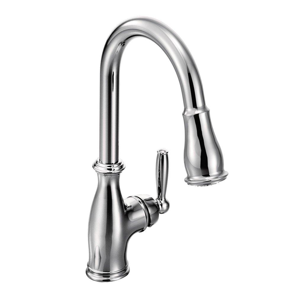 MOEN Moen 7185C Brantford Chrome One-Handle Pulldown Kitchen Faucet