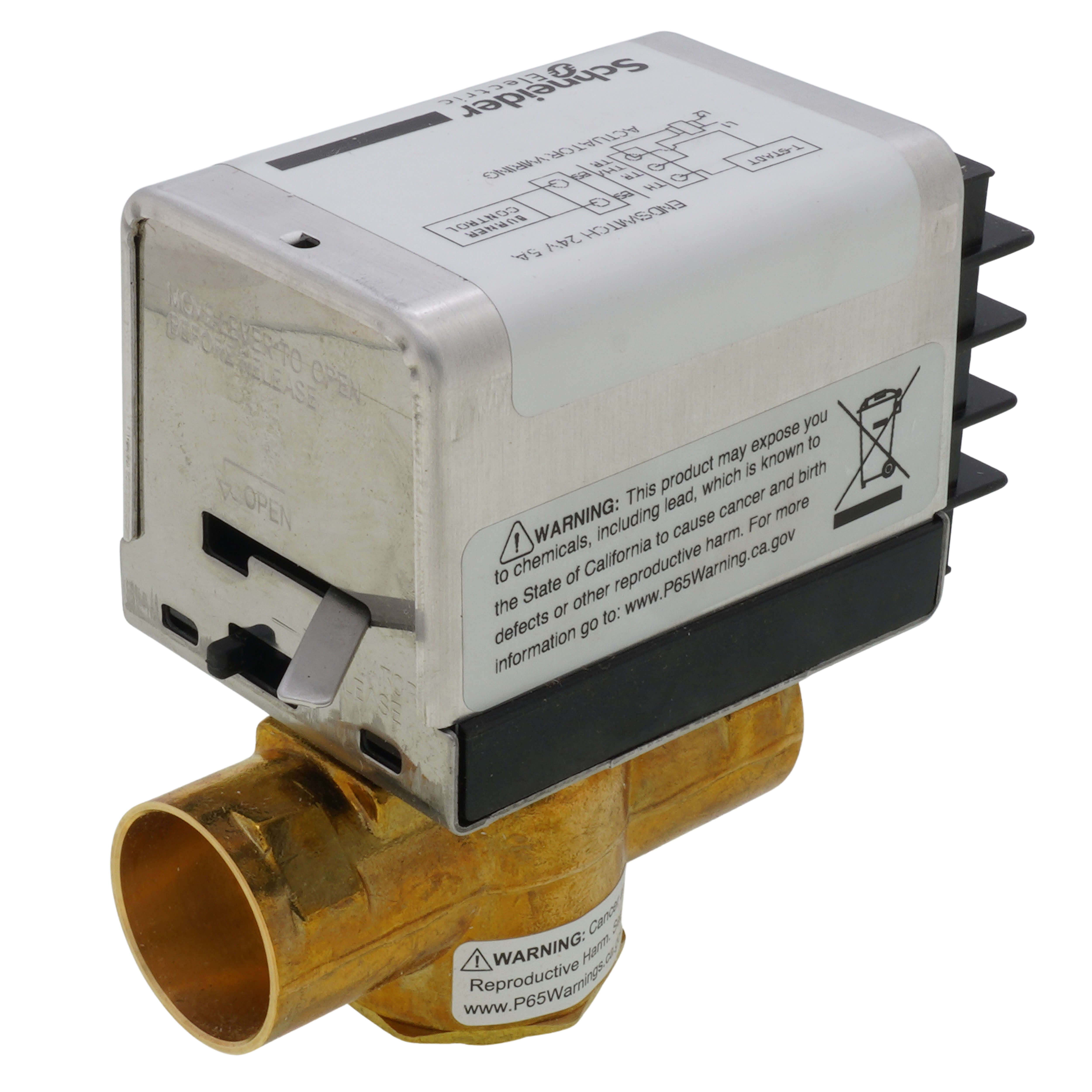 SCHNEIDER ELECTRIC Erie VT2417G13A01A Zone Valve with Term Board 24V 1Inch 2-Way