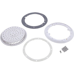 WATERWAY PLASTICS Waterway 640-2240 V Main Drain Cover 8 Round with Frame