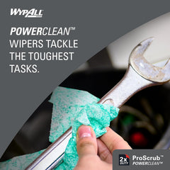 Wypall 91371 PowerClean ProScrub Heavy Duty Wet Towels Dual Action Cleaning X-Large Wipes 75 Sheets Bucket