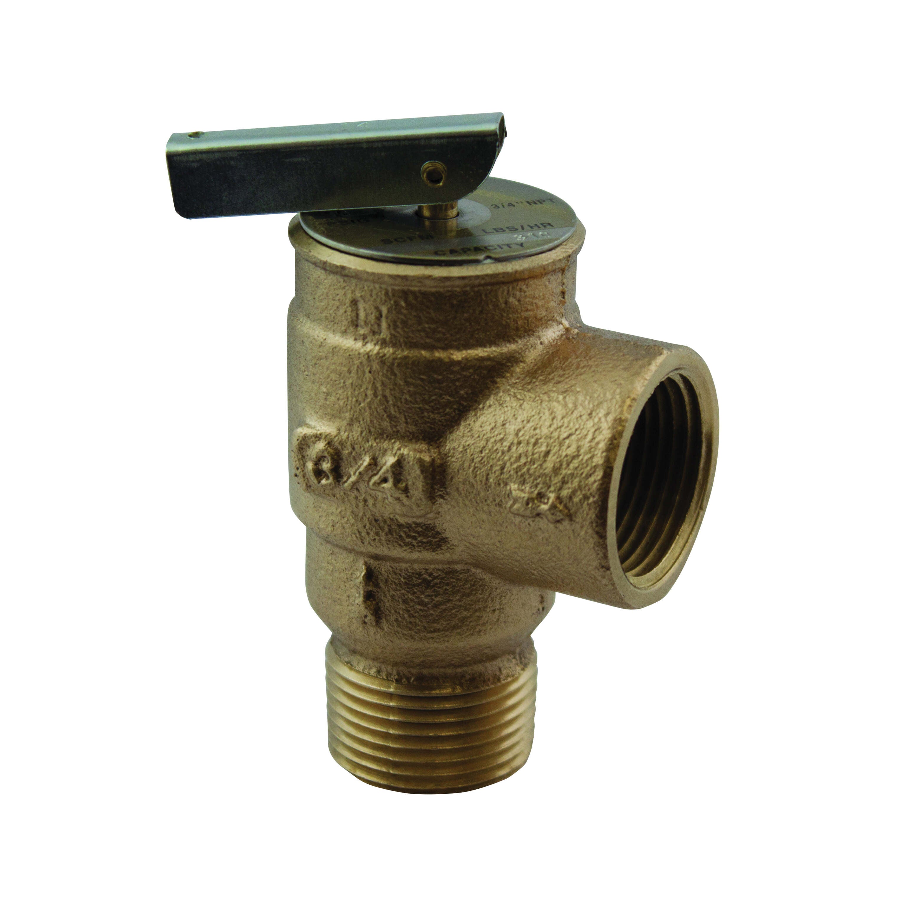 APOLLO VALVES Apollo Valves 13511B15 13 Series 3/4 in. Bronze MNPT x FNPT 15 Pressure Relief Valve