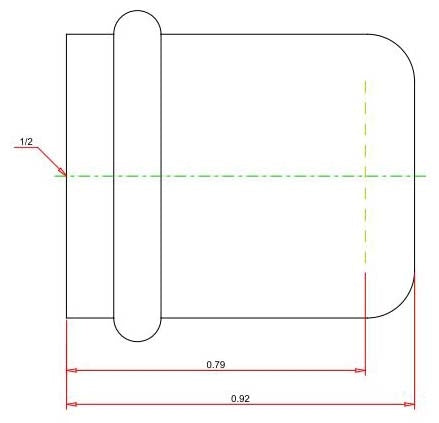 VIEGA Viega 77712 ProPress Copper Cap 1/2 Inch 200 PSI