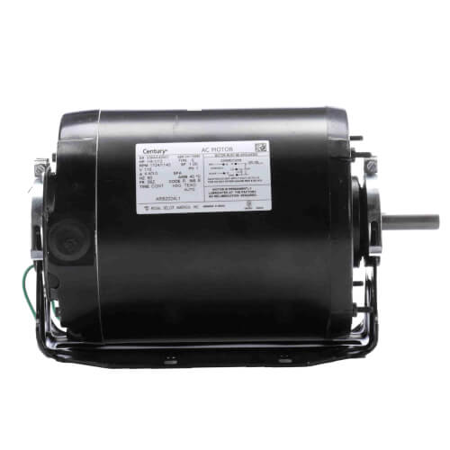 CENTURY MOTORS Century ARB2024L1 Split Phase Belted Drive Ball Bearing Motor 115V 1725/1140 RPM 1/4 /12 HP
