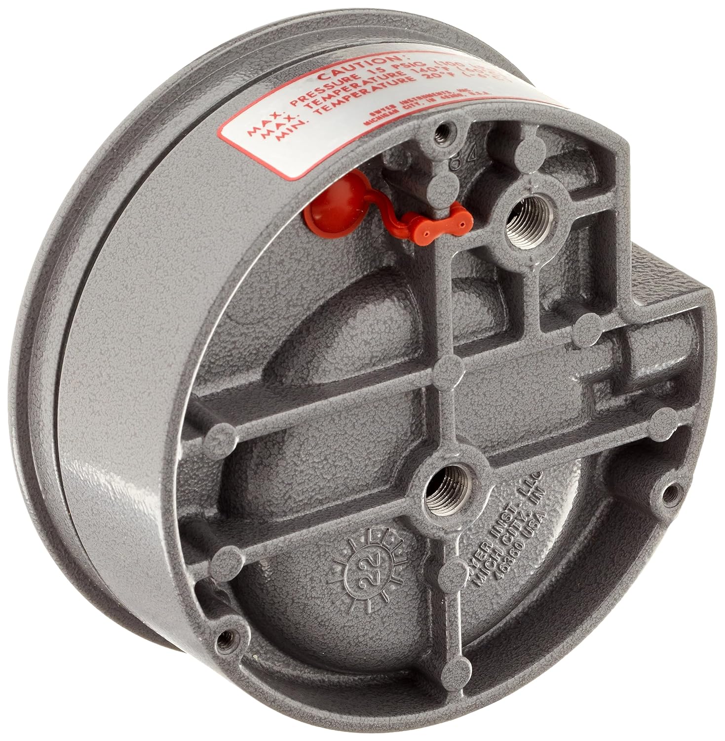 DWYER Dwyer 2000-0 Magnehelic Differential Pressure Gauge, 2000: 0-0.5 WC