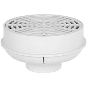 SIOUX CHIEF Sioux Chief 841-2P Quad Drain 2 Inch Inside Caulk Plastic White Floor Drain