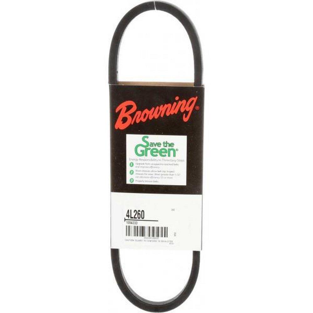 BROWNING Browning 4L260 FHP V-Belts, L Belt Section, 25 Pitch