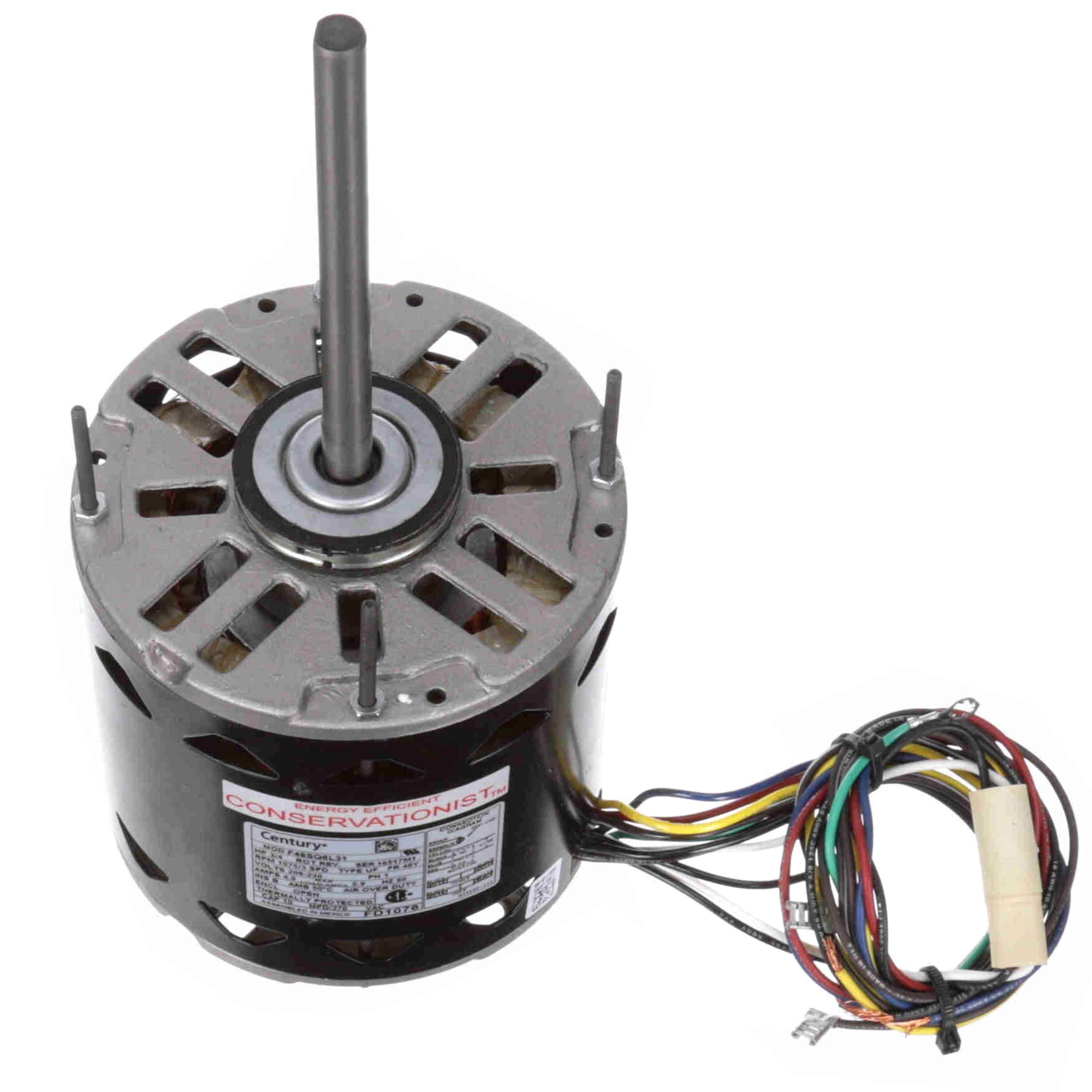 CENTURY MOTORS Century FD1076 Fan and Blower Motor 3/4 HP 208-230V 1075 RPM