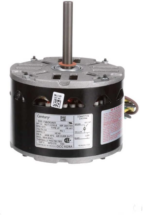 CENTURY MOTORS Century OCC1026A Condenser Fan Motor 1/4 HP 230 Volts 1 Pack