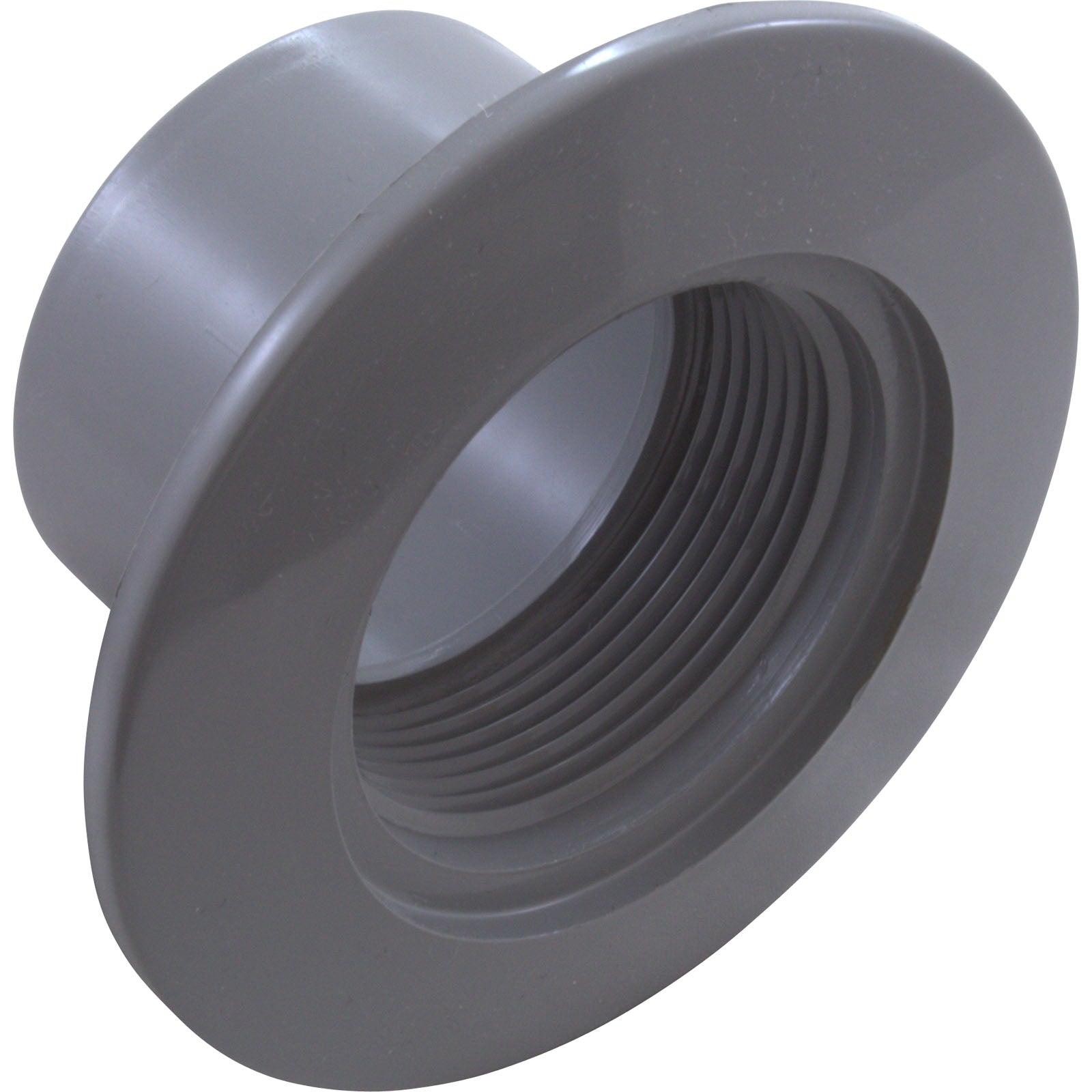 CUSTOM MOLDED PRODUCTS Custom Molded Products 25524-201-000 Wall Fitting, 1-1/2 fpt x 2 Insider, 3-1/2 fd, Gray