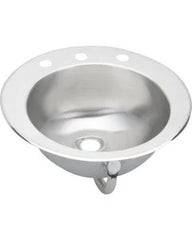 ELKAY Elkay LLVR19CS3 Asana Stainless Steel 19 x 19 x 7 Single Bowl Drop-in Bathroom Sink
