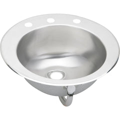 ELKAY Elkay LLVR19CS3 Asana Stainless Steel 19 x 19 x 7 Single Bowl Drop-in Bathroom Sink