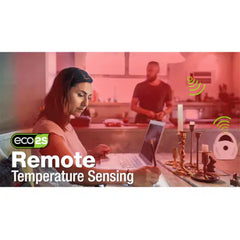 KING ELECTRIC LPW2445-ECO-WD-R 240V, 2500-4500W Electronic 2-Stage Smart Wall Heater with Remote