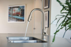 MOEN Moen 7882SRS Genta LX Spot Resist Stainless Single-Handle Modern Kitchen Faucet with Pull Down Sprayer