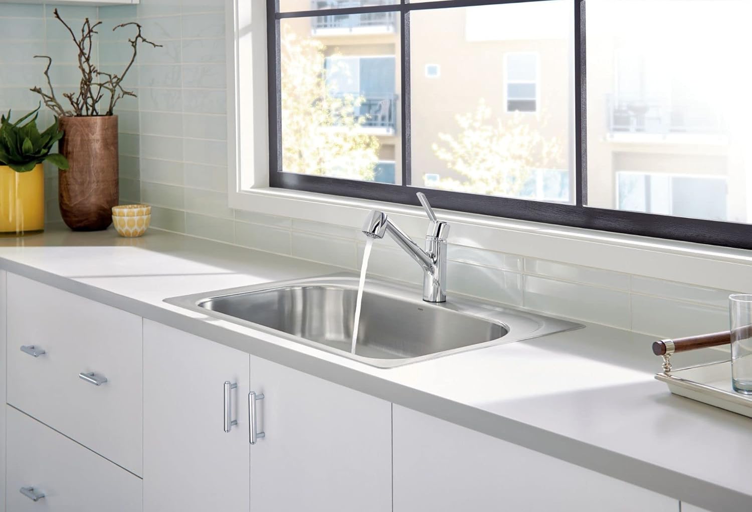 MOEN Moen 7585SRS Method Spot Resist Stainless Steel One-Handle Pullout Kitchen Faucet