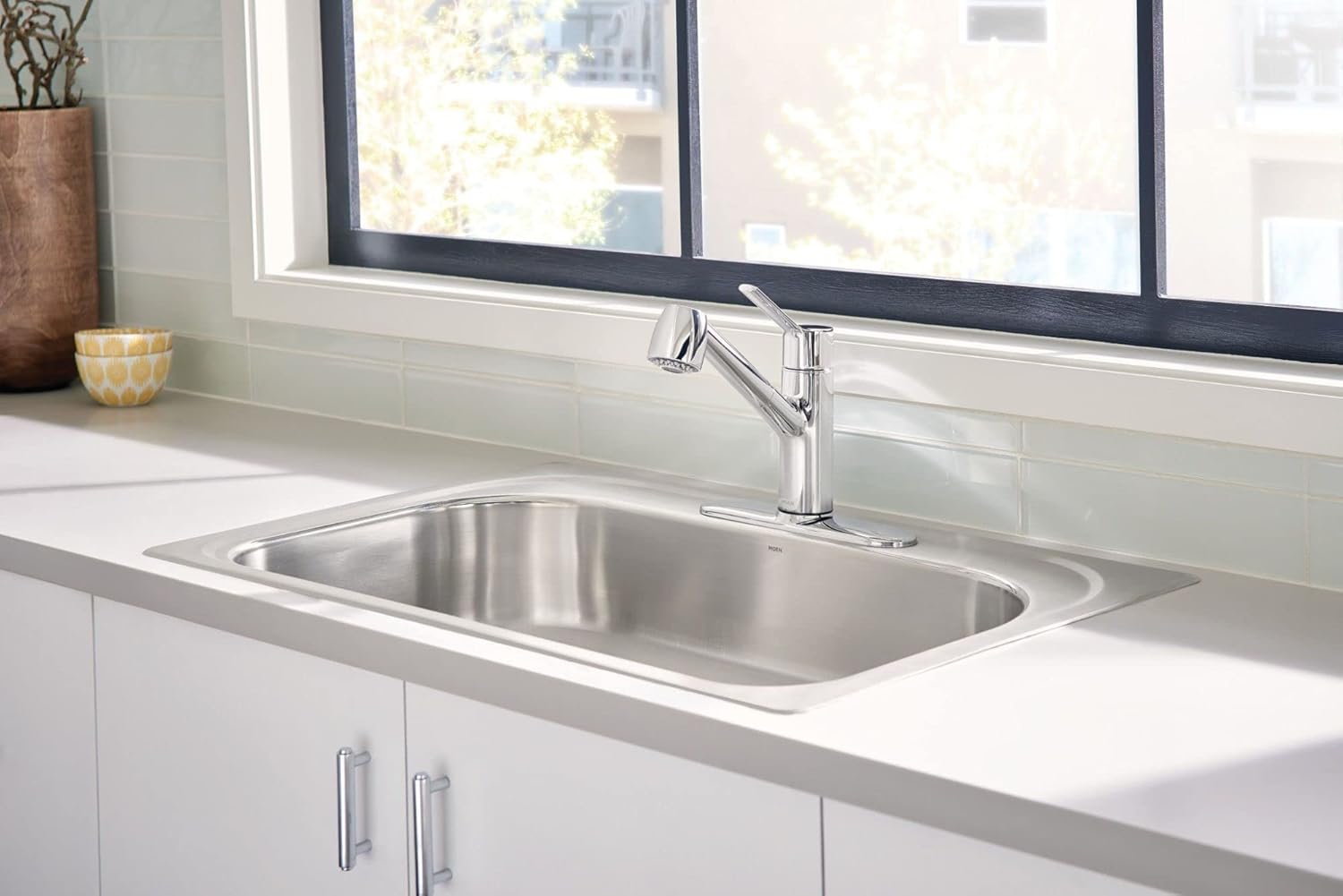 MOEN Moen 7585SRS Method Spot Resist Stainless Steel One-Handle Pullout Kitchen Faucet