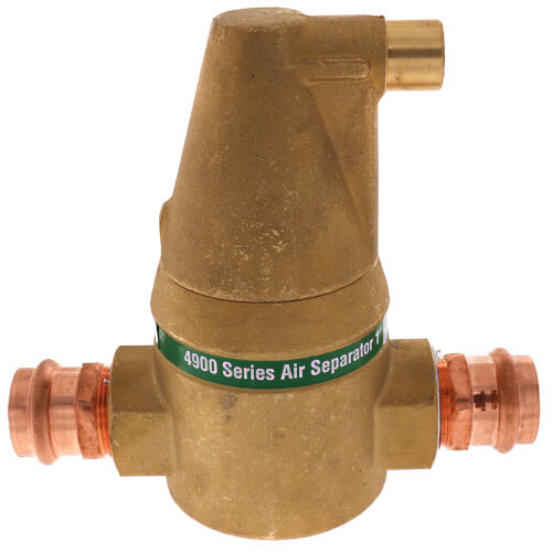 TACO Taco 49-100P-1 Vortech 1/2 in. Brass Press In-Line Air Separator