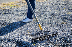 True Temper 2811600 Steel 16-Tine Bow Rake with 57 in. Hardwood Handle with Cushion Grip 16 inch