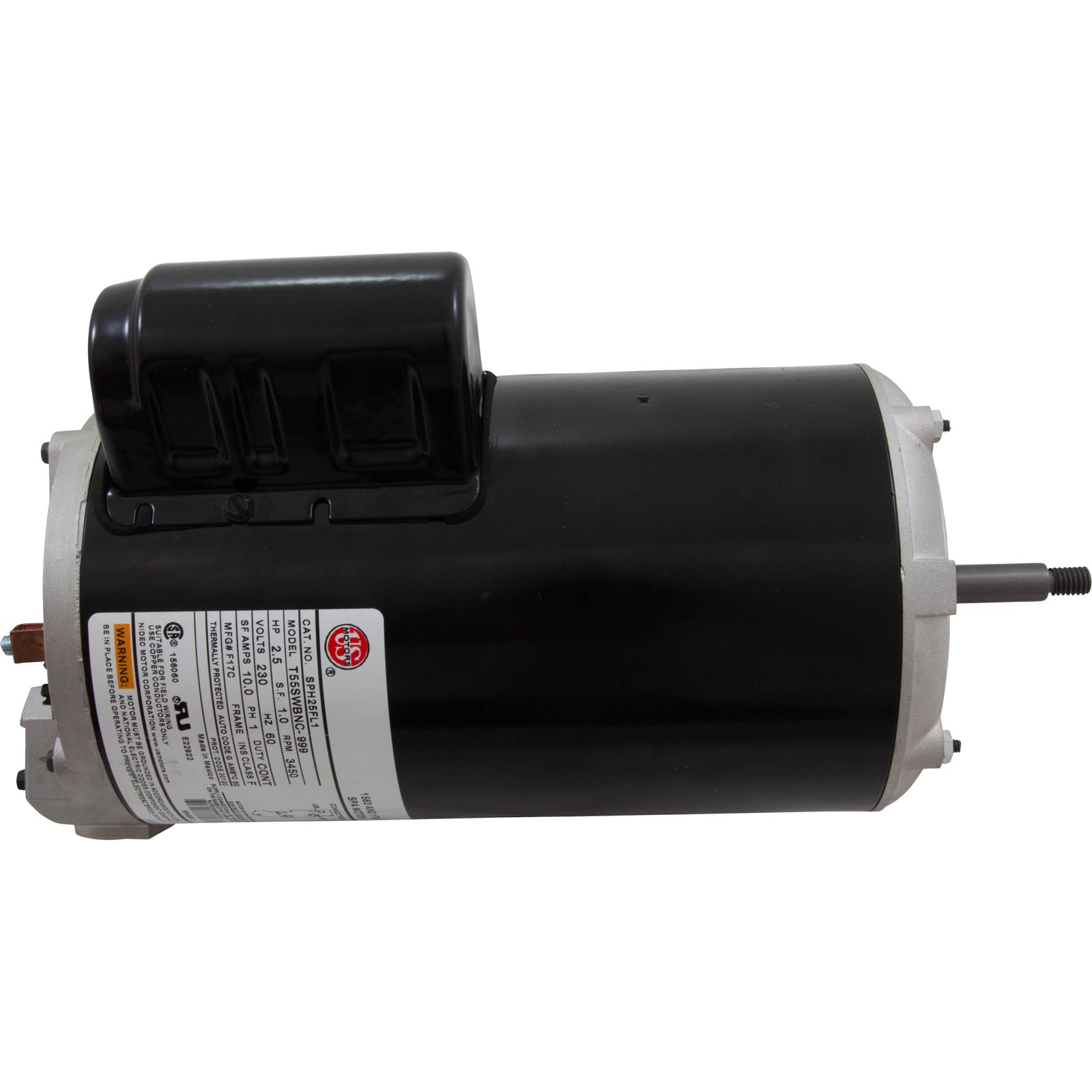 US MOTORS Nidec SPH25FL1 Pool and Spa Motor 2.5HP 48 Frame 230V