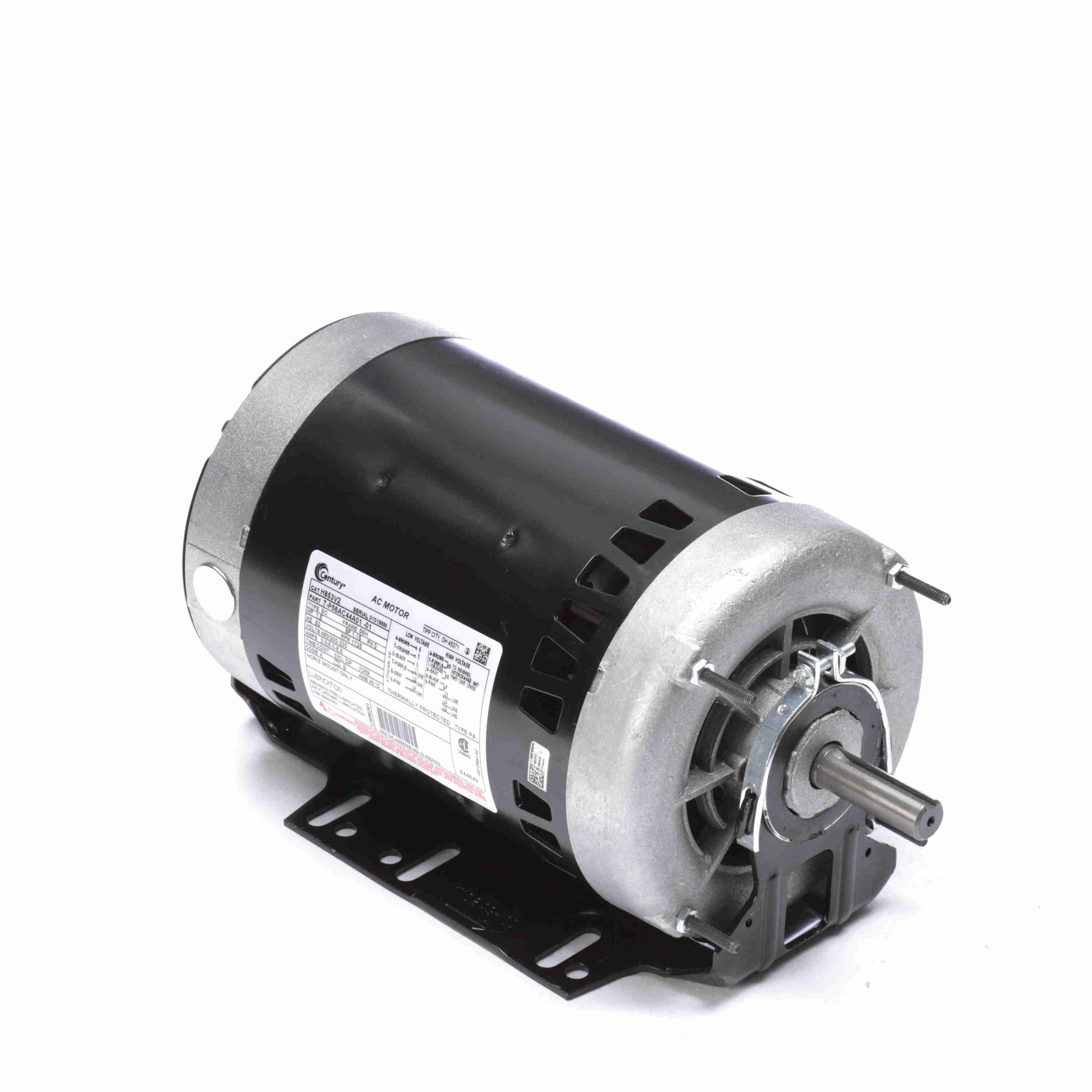 CENTURY MOTORS UH853V2 BLOWER MOTORS